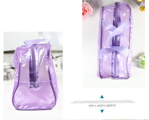 OEMジッパーが付いている折り畳み式ポリ塩化ビニールの化粧品および洗面用品袋の携帯用構造袋