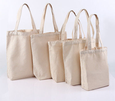 海軍Ecoの白いキャンバスは学校の子供のための買物をするトート バックを袋に入れる