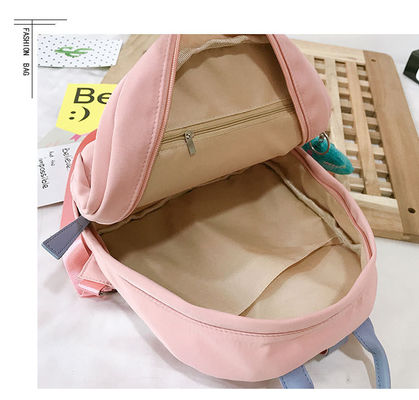 女性はティーネージャーの女の子のための旅行袋の防水ナイロン偶然のピンクをBackpack