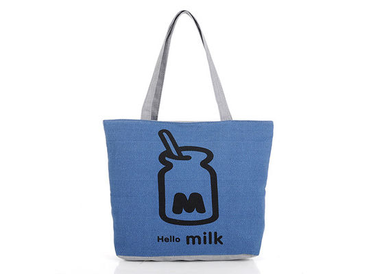 大きい濃紺のキャンバスの食料雑貨の再使用可能な個人化された買い物袋をトート バック