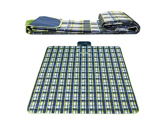 質  Polyester Waterproof Picnic Mat Backing For Beach Polyetser Peva Material 工場