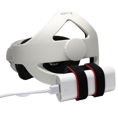 探求2のヘッドホーンVRのOculusの探求2の可動装置の電池ケースのための調節可能な背部電池の革紐力銀行固定ブラケット
