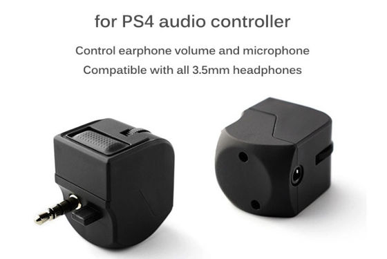PlayStation 4のためのMicの音量調節を用いるPS4ゲームのコントローラーのヘッドホーンのアダプターのための3.5mm可聴周波ジャック