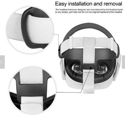2021 Oculusの探求2 VRのヘッドホーンの取り外し可能な専門のヘッド革紐のパッドVRのガラス付属品のための新しいTPUのヘッド バンドのクッション