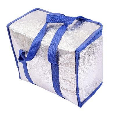 熱い販売の携帯用アルミ ホイルの熱クーラー袋は食糧配達のための泡によって絶縁されるより涼しい箱をカスタマイズする