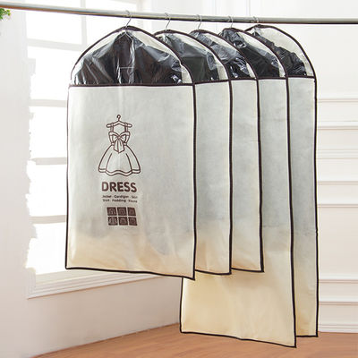 折り畳み式の非編まれた衣服の貯蔵袋は上のプラスチック ドライ クリーニング袋をファスナーを絞める