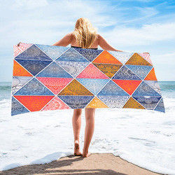 カスタマイズされた設計快適な通気性のビーチ タオルの女性の絹の印刷された長いスカートはビキニによって覆われた日焼け止め毛布を包んだ