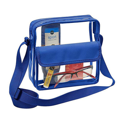 カスタマイズされたロゴの明確なCrossbodyの財布袋の手紙は利用できる競技場の公認の体育館の明確な肩のトート バックを修繕する