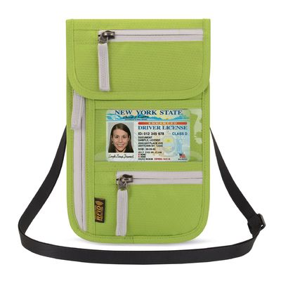 卸し売り携帯用パスポート カバー袋の通気性の電話札入れの男女兼用のジッパーの肩のCrossbody袋