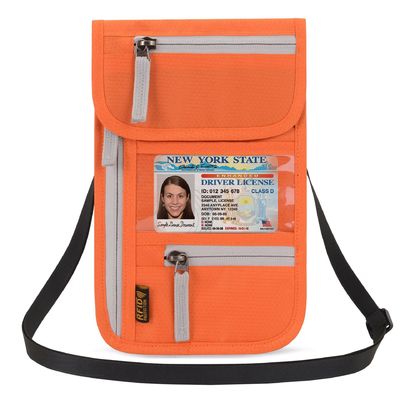 卸し売り携帯用パスポート カバー袋の通気性の電話札入れの男女兼用のジッパーの肩のCrossbody袋