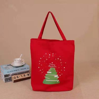 2021子供のための熱い販売の昇進のカスタマイズされたクリスマスのキャンバスのトート バックの再使用可能なサンタの買い物袋のハンドバッグのギフト