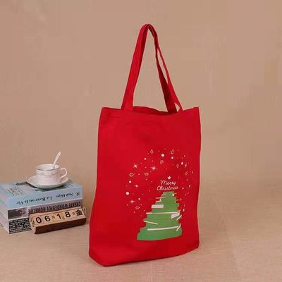 2021子供のための熱い販売の昇進のカスタマイズされたクリスマスのキャンバスのトート バックの再使用可能なサンタの買い物袋のハンドバッグのギフト