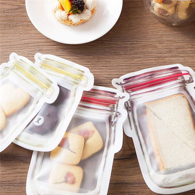 工場価格のメーソンジャーは貯蔵袋の軽食キャンデーの新しいジッパーのシールの食糧再使用可能なスタンドアップ式のオルガナイザーを形づける