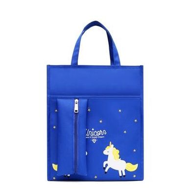 工場価格学生の個人指導はA4キャンバスの防水ハンドバッグのPencilbagの大容量の通学かばんのオフィスの学用品を袋に入れる