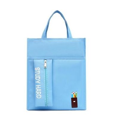 工場価格学生の個人指導はA4キャンバスの防水ハンドバッグのPencilbagの大容量の通学かばんのオフィスの学用品を袋に入れる