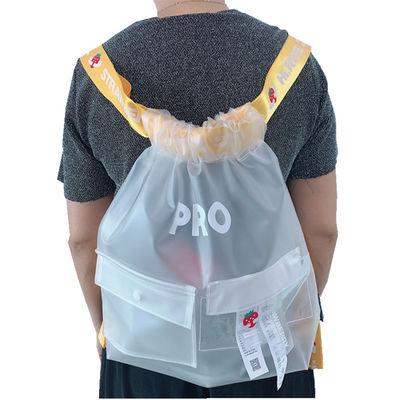 熱い販売の工場PEVA再使用可能なドローストリング袋のeco友好的な包装袋のドローストリングのバックパック