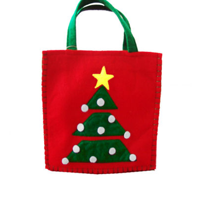2021新しく熱い販売のクリスマス サンタはトート バックのクリスマスのギフトのための再使用可能な女性の買い物袋のハンドル袋を感じた