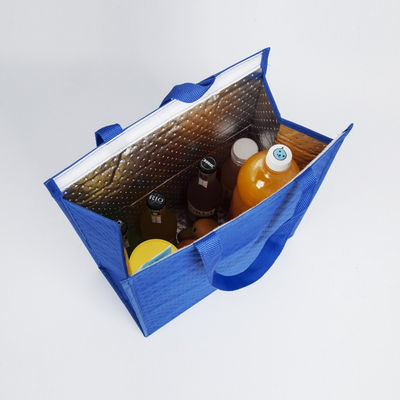 携帯用再生利用できるPPの非編まれたクーラー袋の走行の絶縁された食糧配達を運再使用可能な熱昼食袋を作りなさい