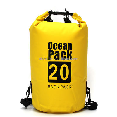 海洋のパック500Dポリ塩化ビニールの防水乾燥した袋20L浜のキャンプ