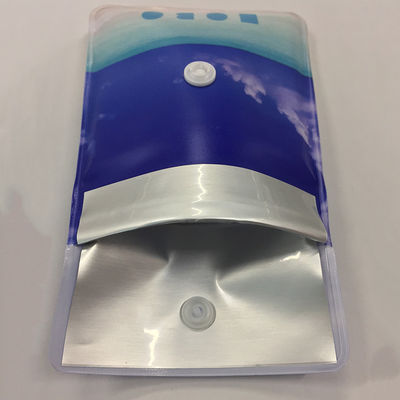 ポリ塩化ビニール エヴァのアルミ ホイルの再使用可能なポケット灰皿の袋ボタンの閉鎖
