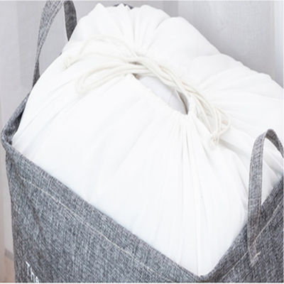 OEMの綿のリネン折り畳み式の洗濯物入れのキルトの貯蔵袋
