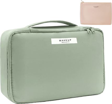 女性女性のためのハンドルが付いている熱い販売法袋comsmetic袋ラガー容量の化粧品袋