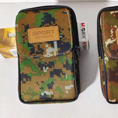 6.5インチ人のための多機能キャンバスの電話ウエストの袋ベルト クリップ札入れを防水しなさい