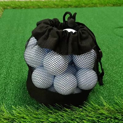 貯蔵のゴルフ テニス・ボールのためのポリエステル スポーツのドローストリング袋の網のポケット網の袋