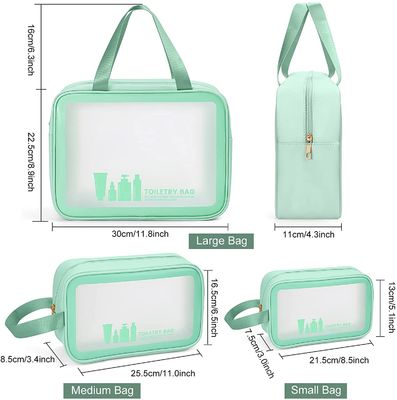 女性の人のための洗面用品袋、防水構造付属品のための化粧品袋旅行オルガナイザー
