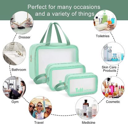 女性の人のための洗面用品袋、防水構造付属品のための化粧品袋旅行オルガナイザー
