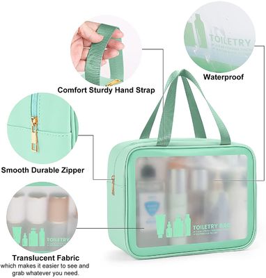 女性の人のための洗面用品袋、防水構造付属品のための化粧品袋旅行オルガナイザー