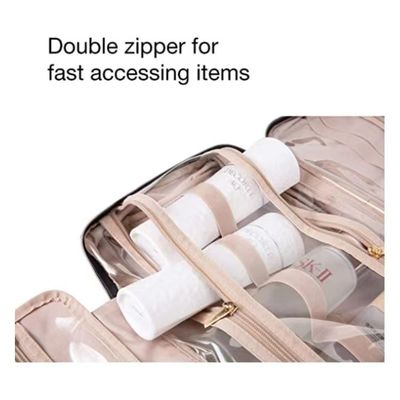 旅行洗面用品の構造袋の化粧品の収納箱は美しい綿のモモの毛皮をプリーツをつける