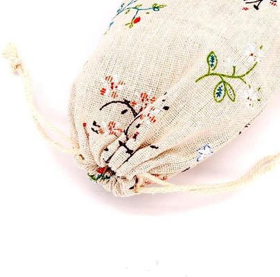 綿のドローストリング袋の宝石類の袋の結婚式はクリスマス・パーティのための袋を支持する