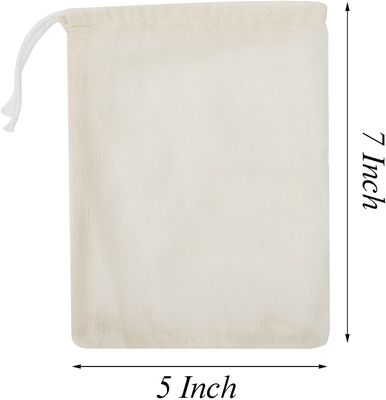 党結婚式の家の供給のための軽量5x7インチの綿のドローストリング袋