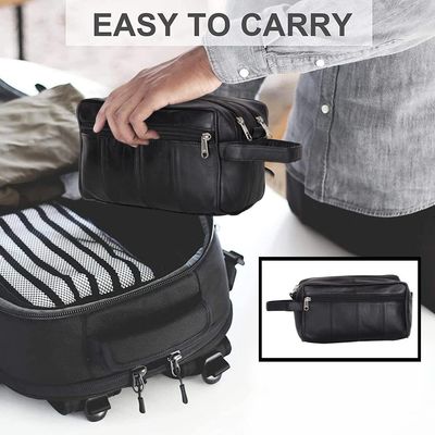 ラガー容量の人のためのDoppのキットを掛ける耐久の洗面用品袋は旅行のための防水剃る袋を