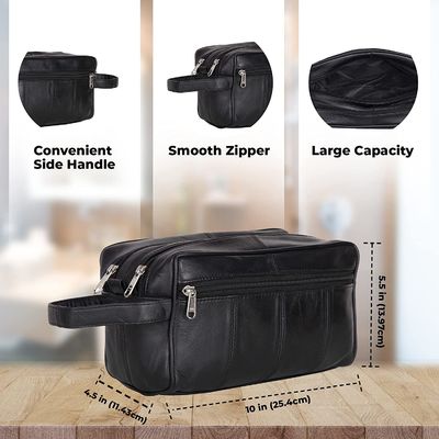 ラガー容量の人のためのDoppのキットを掛ける耐久の洗面用品袋は旅行のための防水剃る袋を