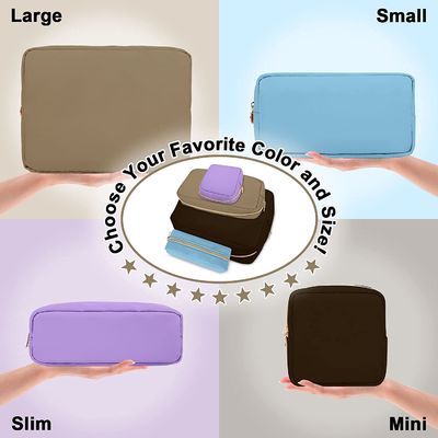 財布、プレッピーで小さくかわいい構造袋の化粧品のジッパーの袋の財布、防水旅行硬貨の袋のためのナイロン小型構造袋