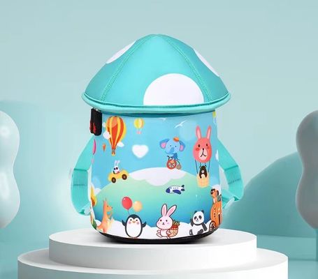 きのこ   形3Dのネオプレンの教育袋SBRの子供は柔らかい幼稚園袋ライト女の子のバックパックをbackpack