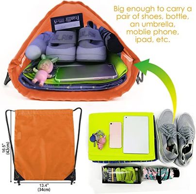 耐震性の保護&amp;Storgaeは耐久の柔らかい軽量のドローストリング袋をひもでつなぐバックパック袋を防水する