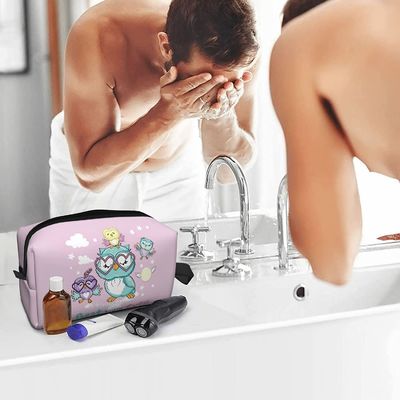 柔らかい防水大容量の化粧品は女性携帯用貯蔵袋のためのジッパーによって移動する構造の袋の袋に入れる