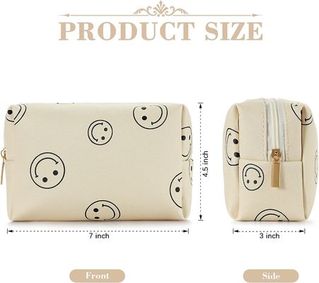 女性のプレッピーな構造袋Puの革防水化粧品袋のための構造袋