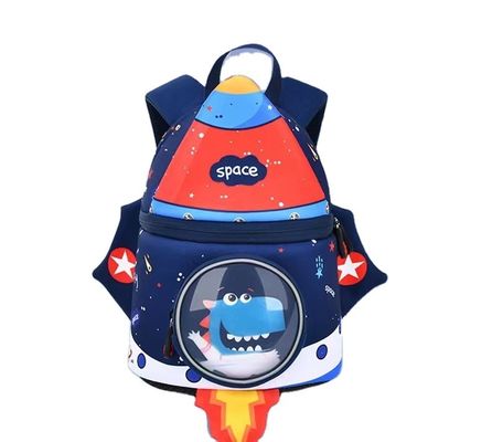 ロケットはSBRの子供をBackpack 3Dネオプレンの教育袋31 * 24 * 15 Cmを形づける