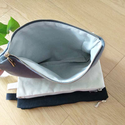 Ipad再使用可能なECOの自由で小さい綿のポケットのための黒く平らなキャンバスの袋をカスタマイズしなさい