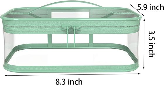 耐震性の保護&amp;Storgaeの透明な構造袋は防水携帯用旅行貯蔵の袋をファスナーを絞める