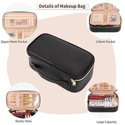 女性のための小さい化粧品袋、携帯用かわいい旅行構造袋および女の子