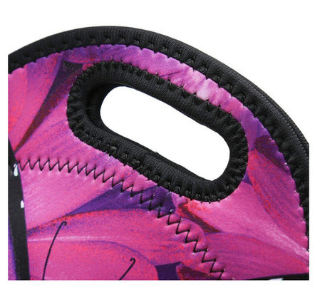 蝶設計防水ネオプレンのクーラー袋SBRは女性を絶縁したTote Customized