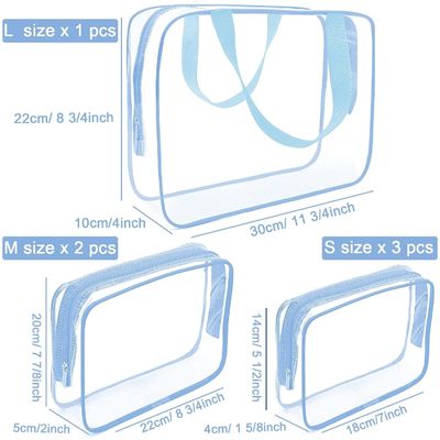 透明化粧品 メイクアップバッグ 透明なPVCセット