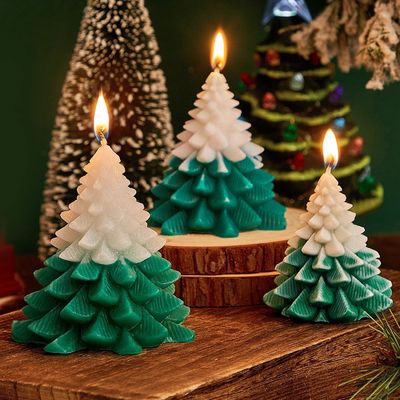 クリスマスツリー 香りのあるキャンドル 木の形 家庭用キャンドル クリスマスパーティーへの贈り物