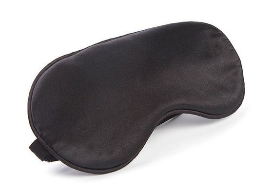 習慣によって印刷される黒い絹の目マスク、睡眠のためのフロスの停電の目マスク